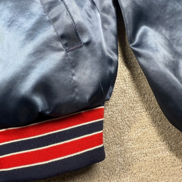 Vintage Swingster Satin Twins Button Down Made In USA Blue Jacket Mens XL - Picture 5 of 11